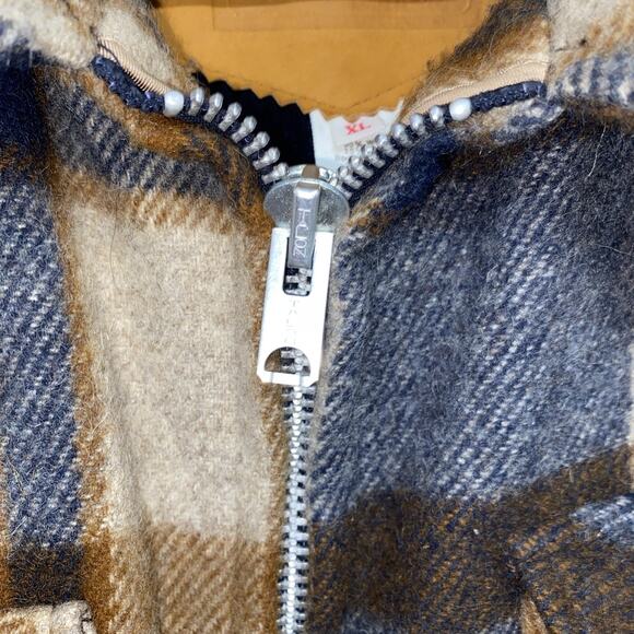 Woolrich Wool Mackinaw Cruiser Jacket Men’s XL Lined Coat Zip Plaid USA - Picture 7 of 12